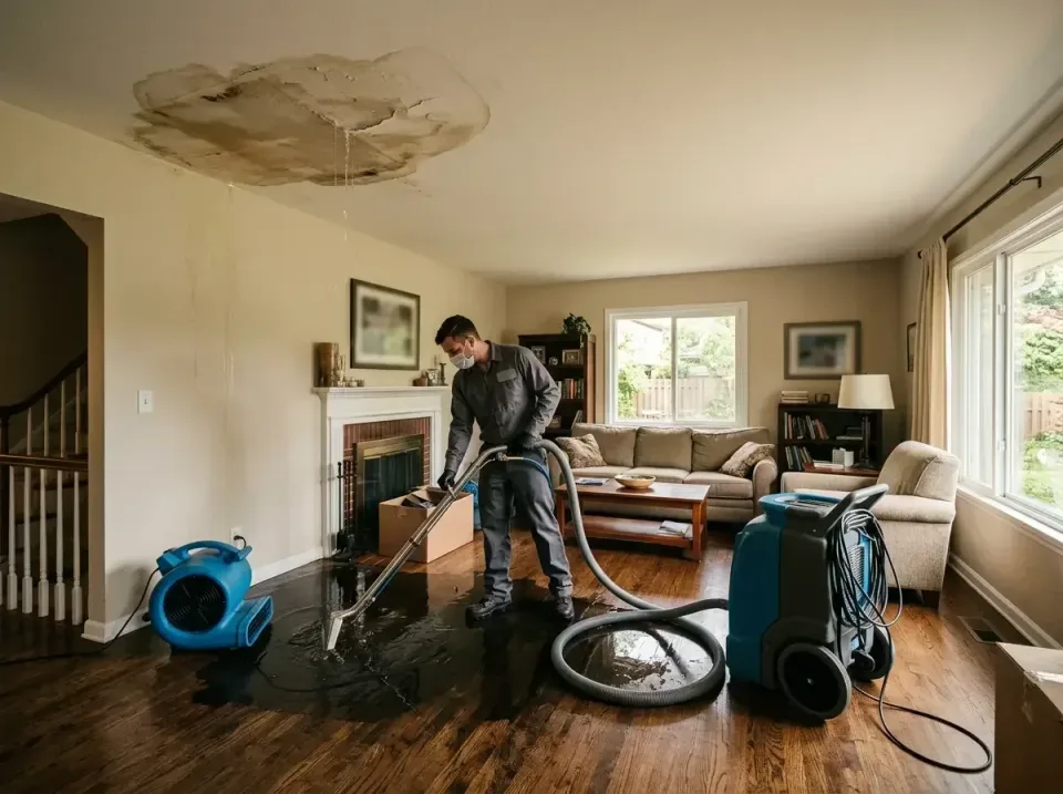 attic-pipe-burst-ceiling-drip-008 — frequently asked questions, Water Damage Restoration & Carpet Care in Freeland, MI